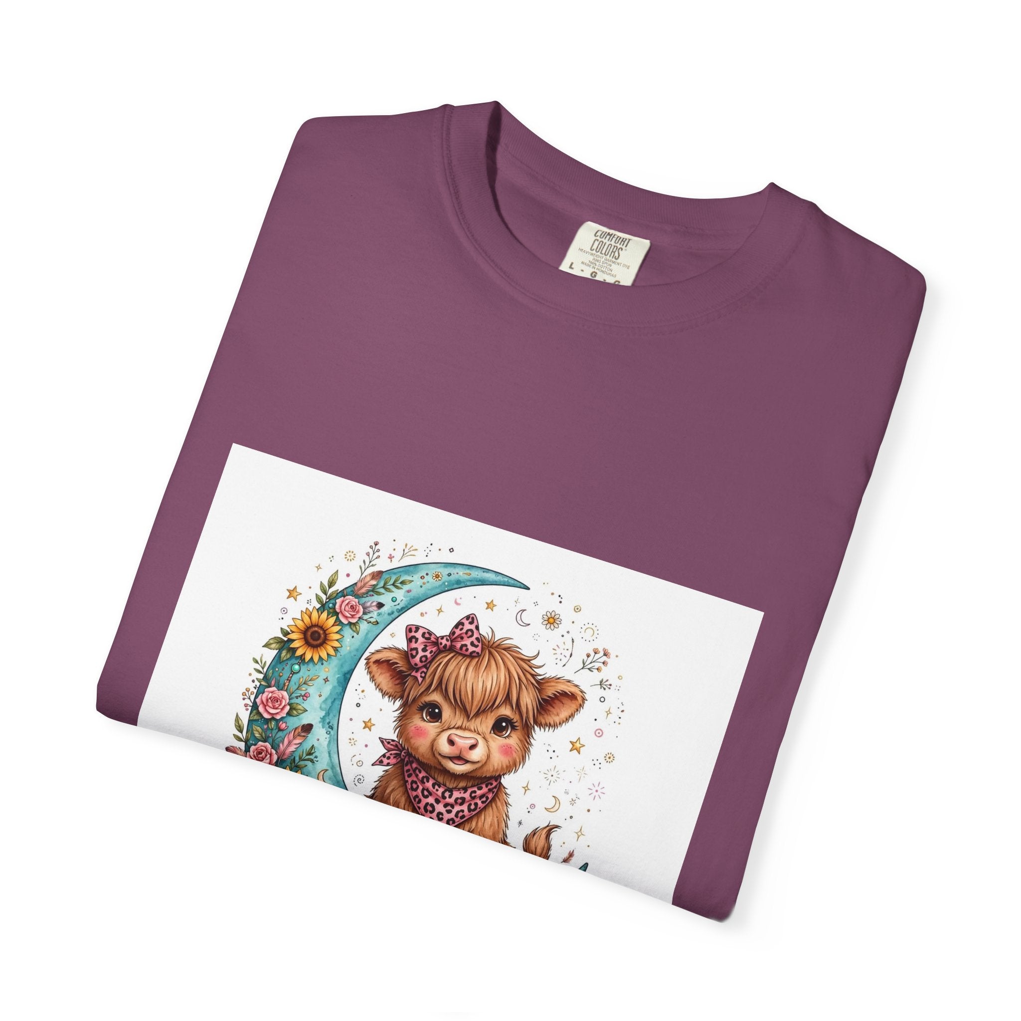 Cow Cute T-Shirt – "Love You to the Moon & to the Ranch" Graphic Tee