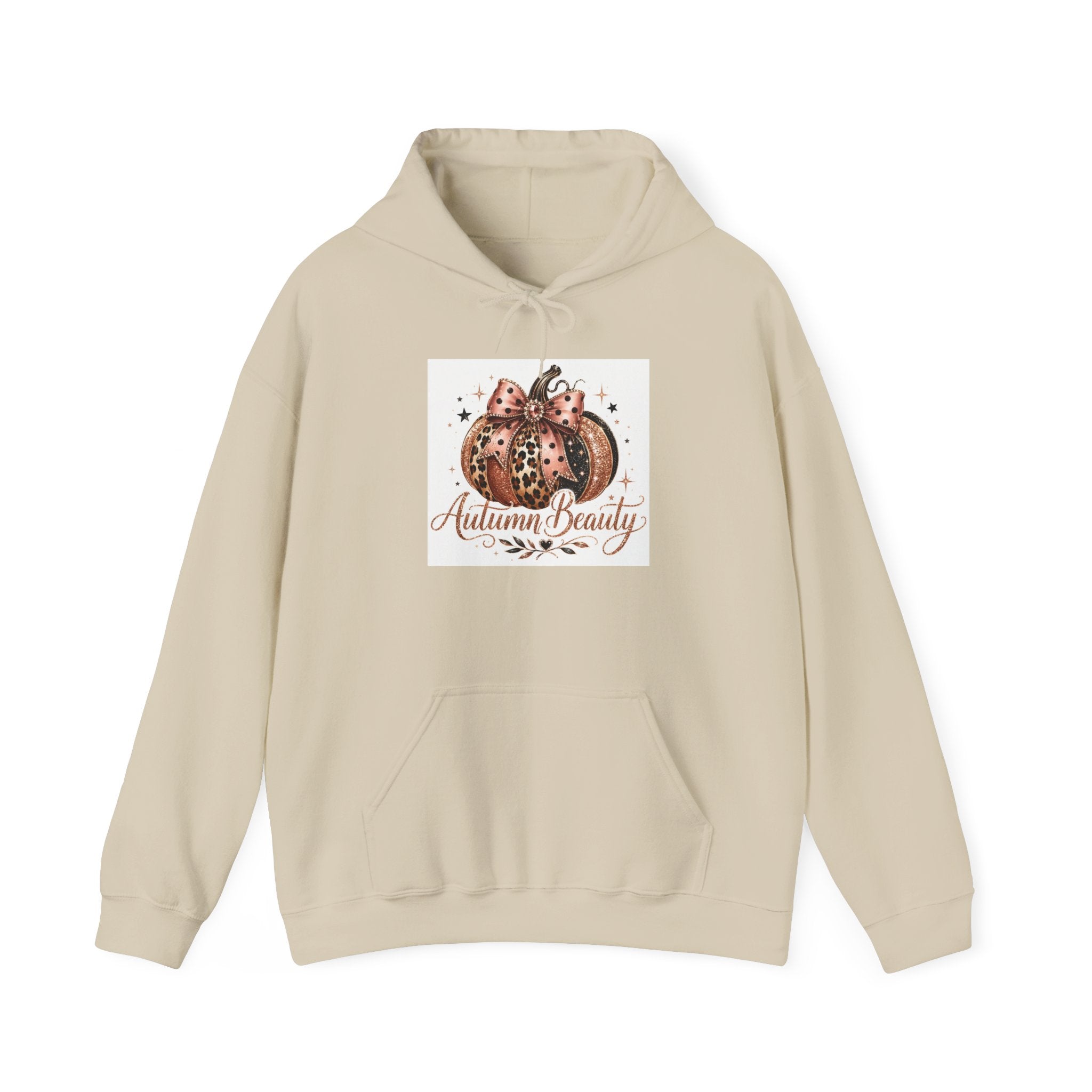 Autumn Beauty Hoodie — Pumpkin Floral Fall Sweatshirt