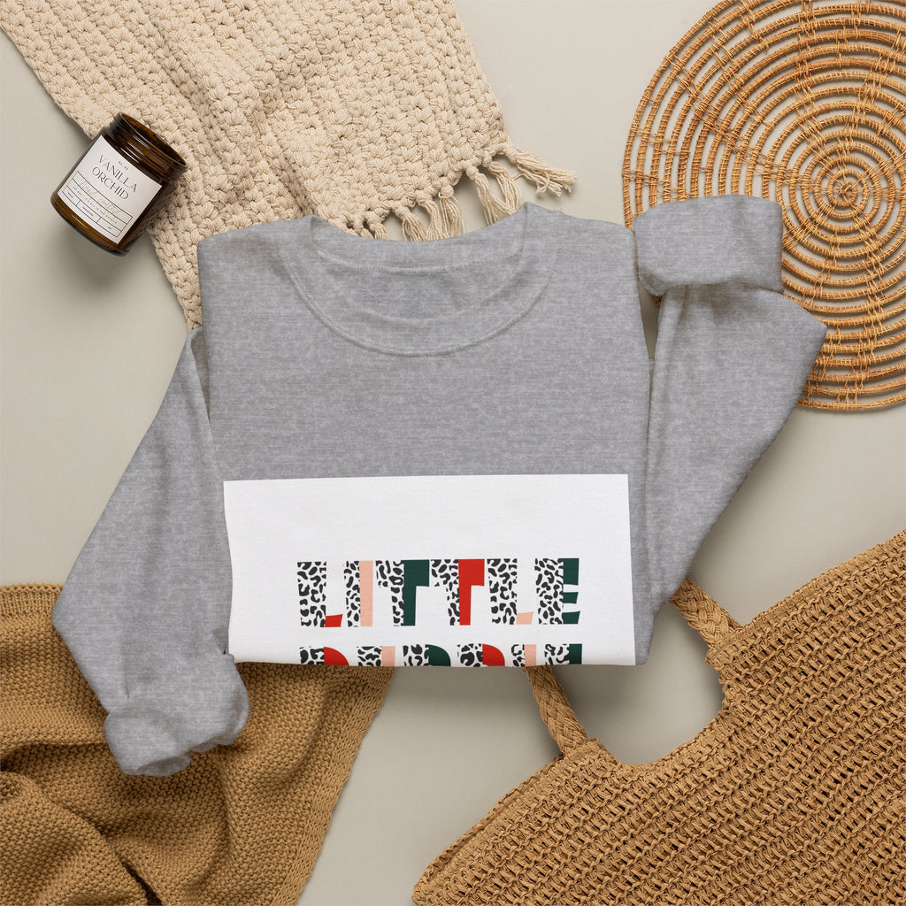 Crewneck Sweatshirt — “Little Debbie Slut” Floral Graphic Cozy Pullover