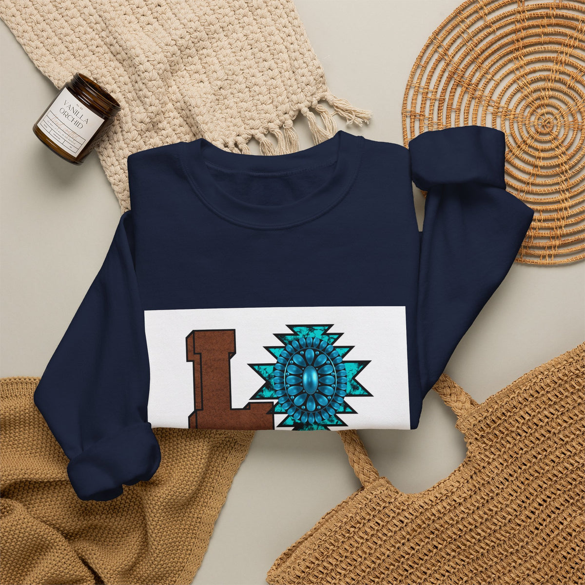 LOVE Southwestern Crewneck Sweatshirt