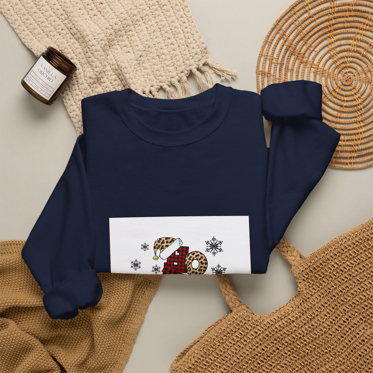 2023 Cozy Christmas Crewneck Sweatshirt — Festive '2023' Snowflake Design