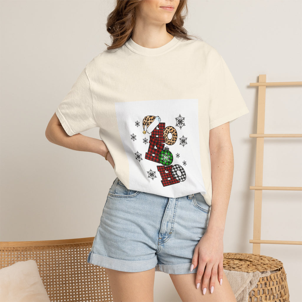 Holiday JOY Plaid Graphic T-Shirt
