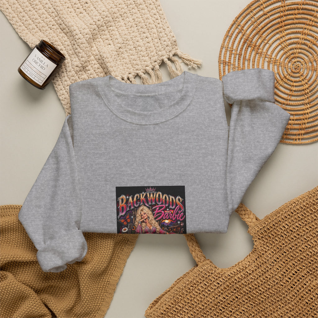 Backwoods Blonde Retro Pinup Crewneck Sweatshirt