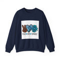 Peace Love Turquoise Crewneck Sweatshirt