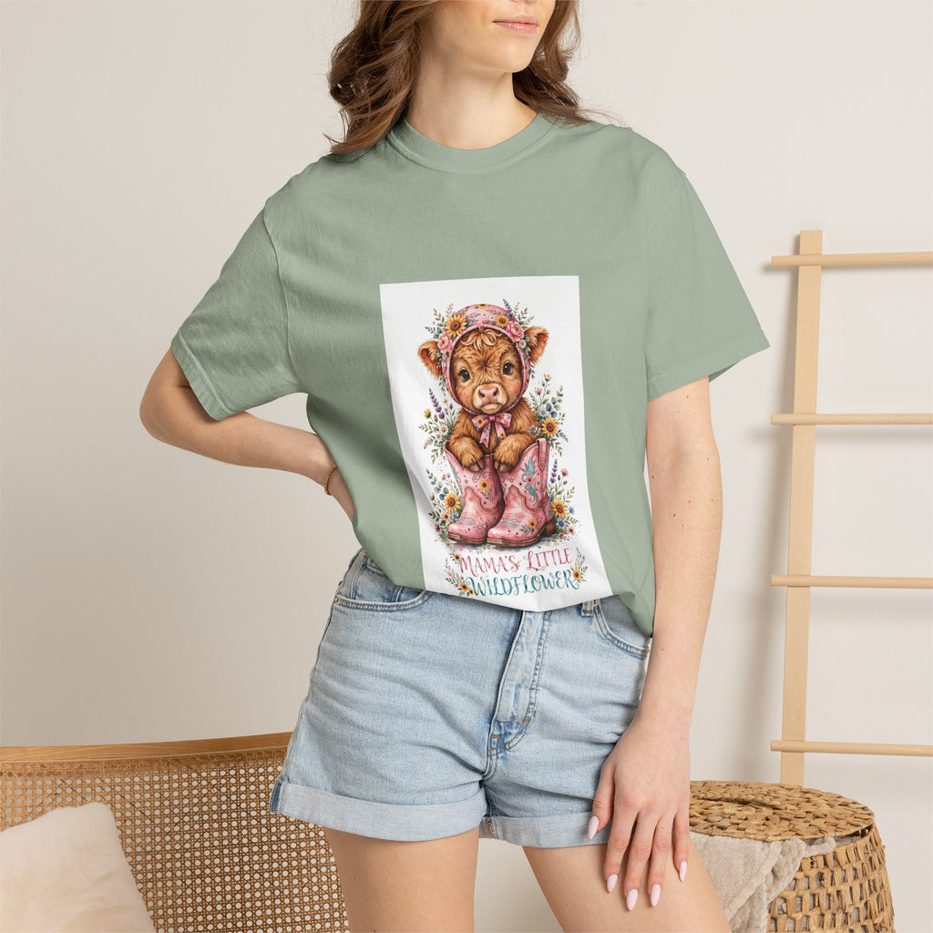 Tiger Cub Floral Tee — "Momma's Little Snugglepunch" Cute Baby Animal T-Shirt