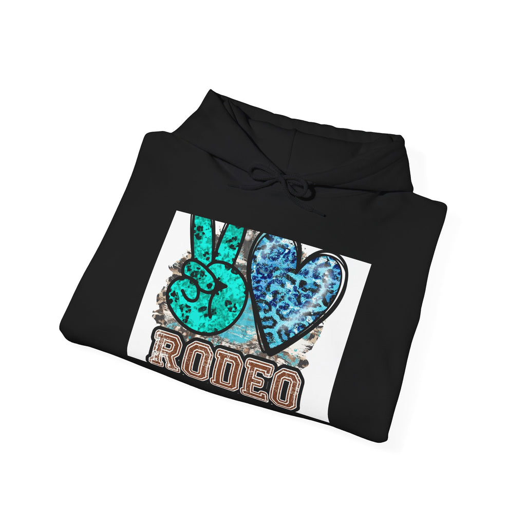 Peace Love Rodeo Hoodie — Western Cowgirl Cowboy Pullover