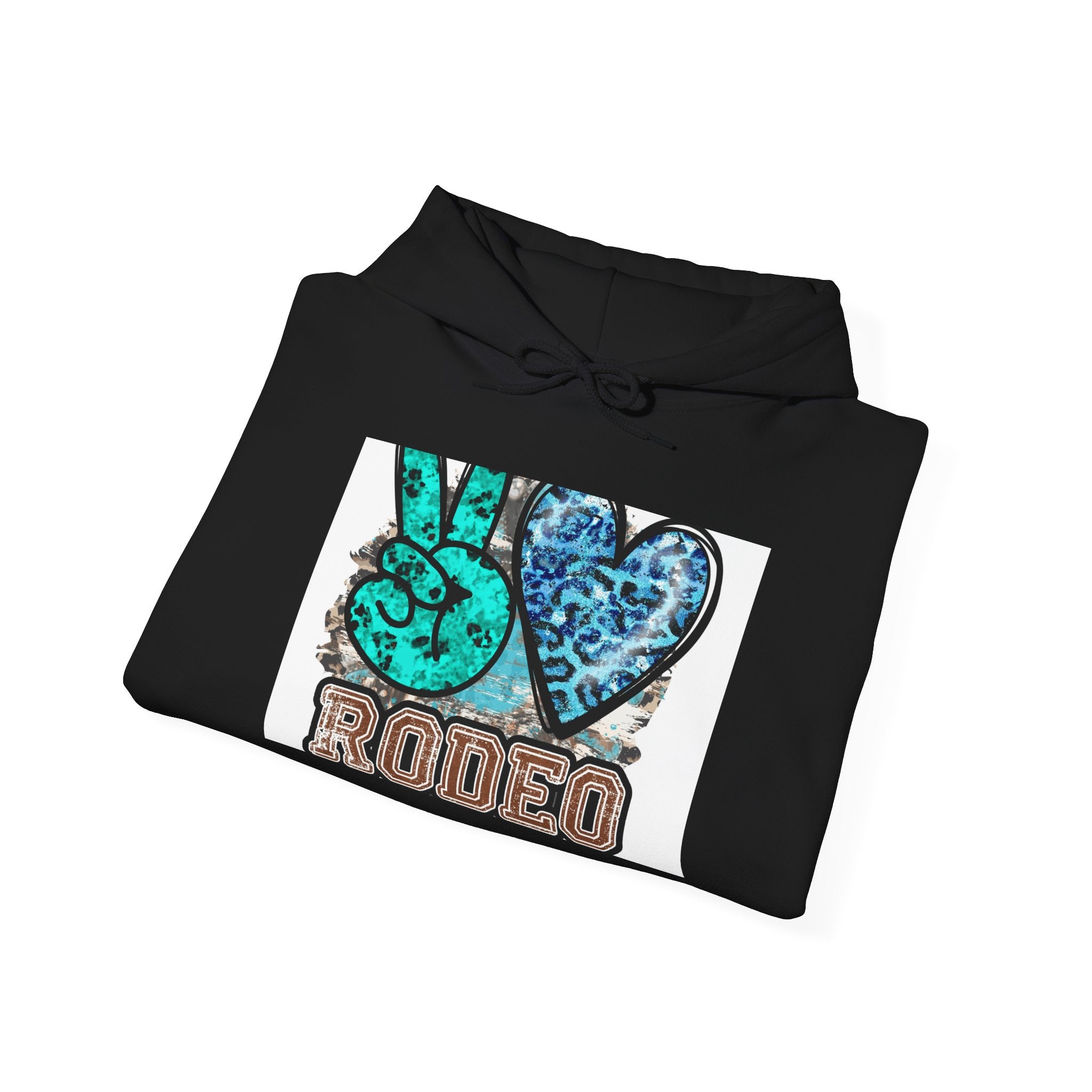 Peace Love Rodeo Hoodie — Western Cowgirl Cowboy Pullover