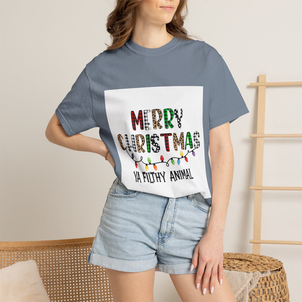 Merry Christmas Ya Filthy Animal T-Shirt — Funny Holiday Graphic Tee