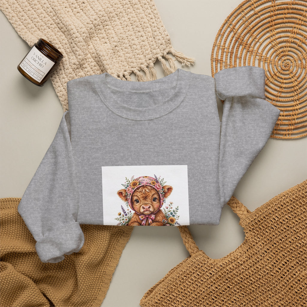 Bear Cub Valentine Sweatshirt - "Be Mine Little Valentine" Cute Teddy Graphic Crewneck