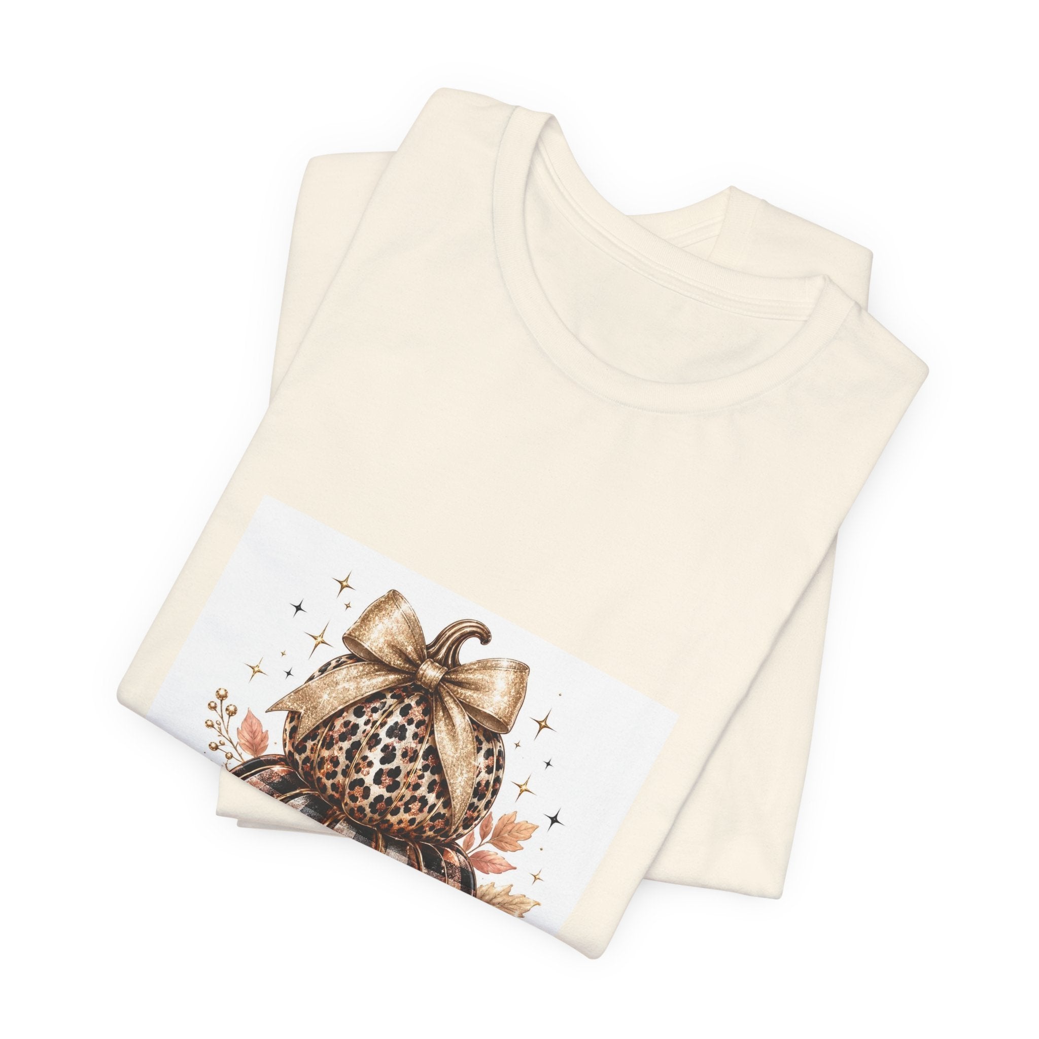 Blessed Pumpkin T-Shirt — Leopard Plaid Fall Graphic Tee
