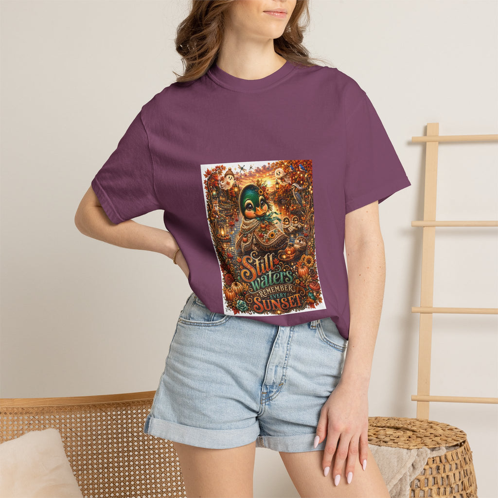 Skull Guitar Sunset T-Shirt — Still Waters Run Deep Vintage Rock Tee