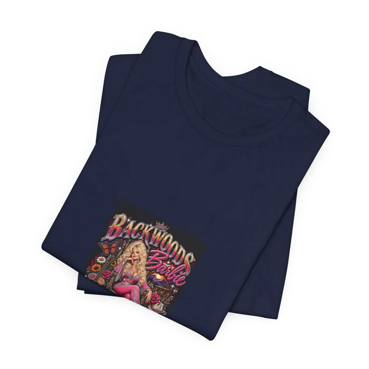 Backwoods Babe Graphic Tee — Retro Pinup Smoking Art T-Shirt