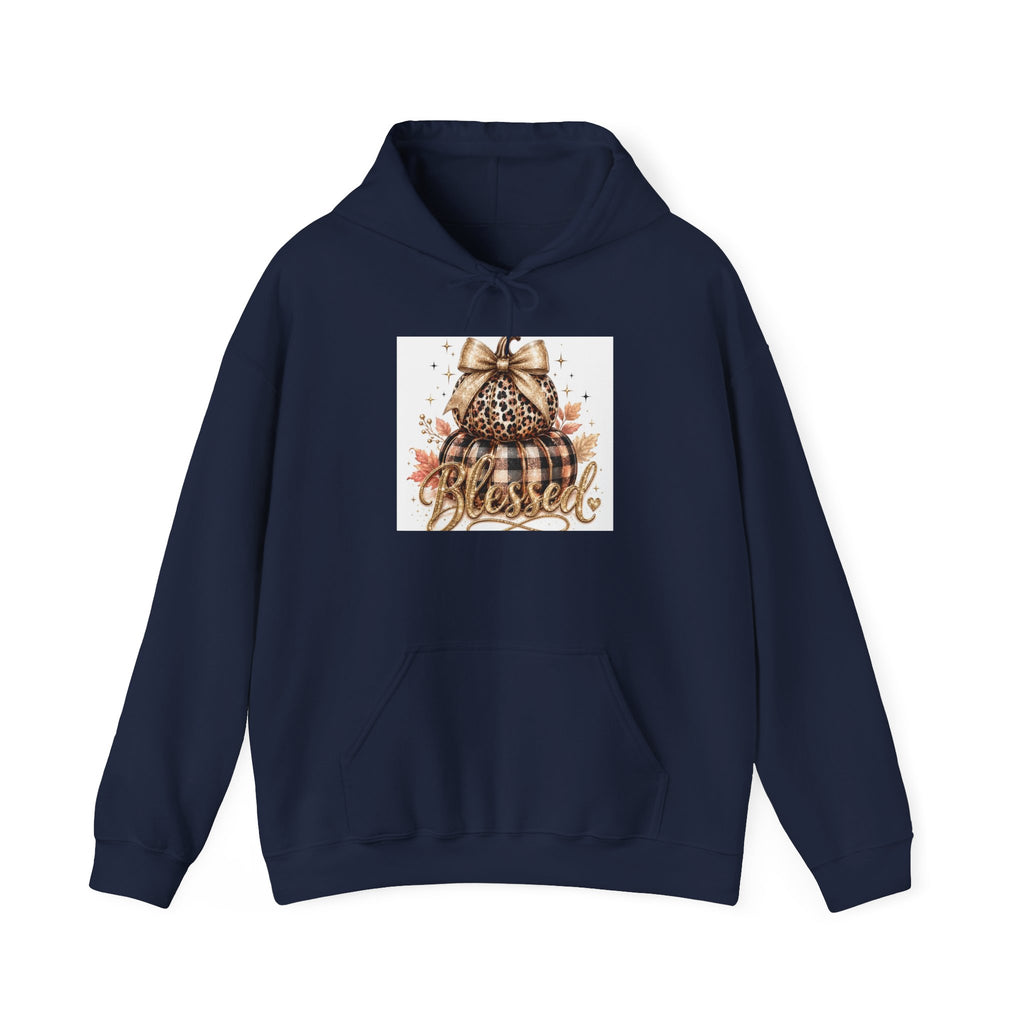 Blessed Pumpkin Hoodie - Fall Leopard Pumpkin Graphic Sweatshirt