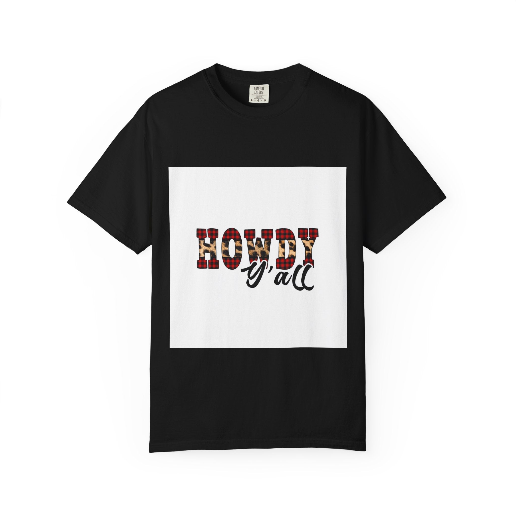 Howdy y'all T-Shirt — Plaid Western Graphic Tee