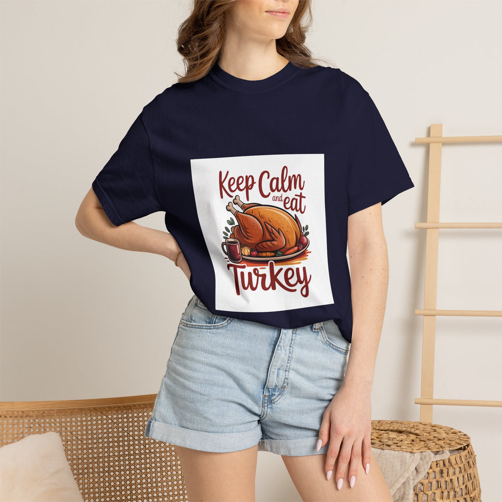 T-Shirt - "Keep Calm and Eat Turkey" Thanksgiving Tee