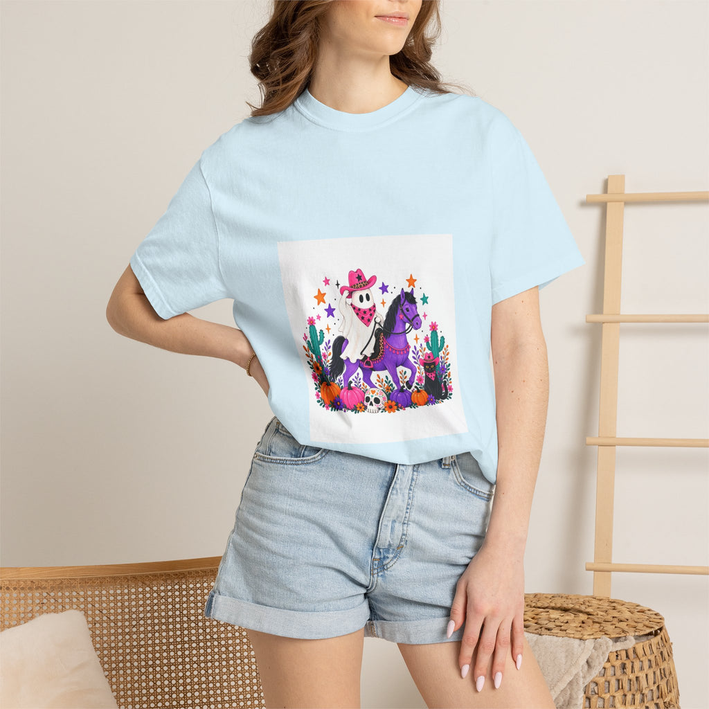 Day of the Dead Cowboy Horse T-Shirt — Cute Día de los Muertos Skeleton Rider Design