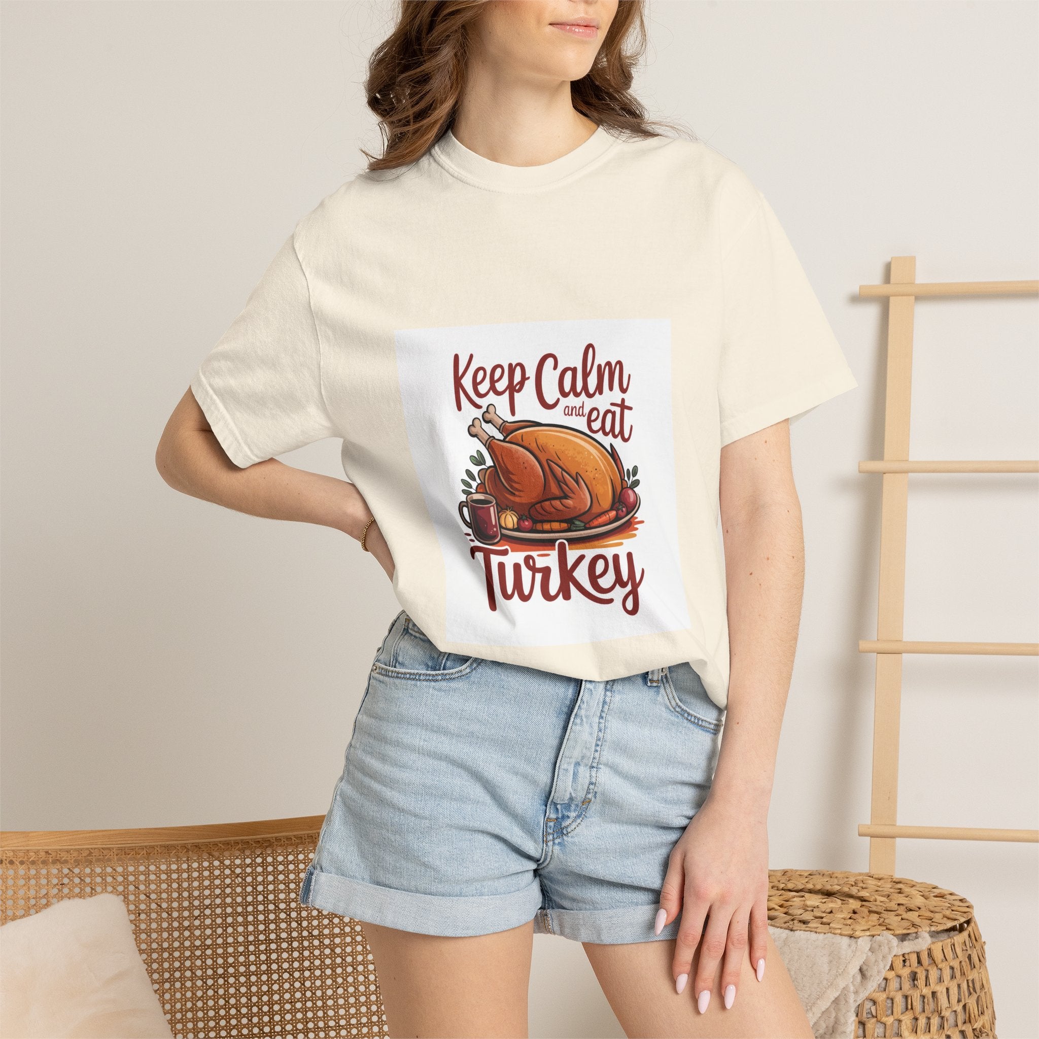 T-Shirt - "Keep Calm and Eat Turkey" Thanksgiving Tee