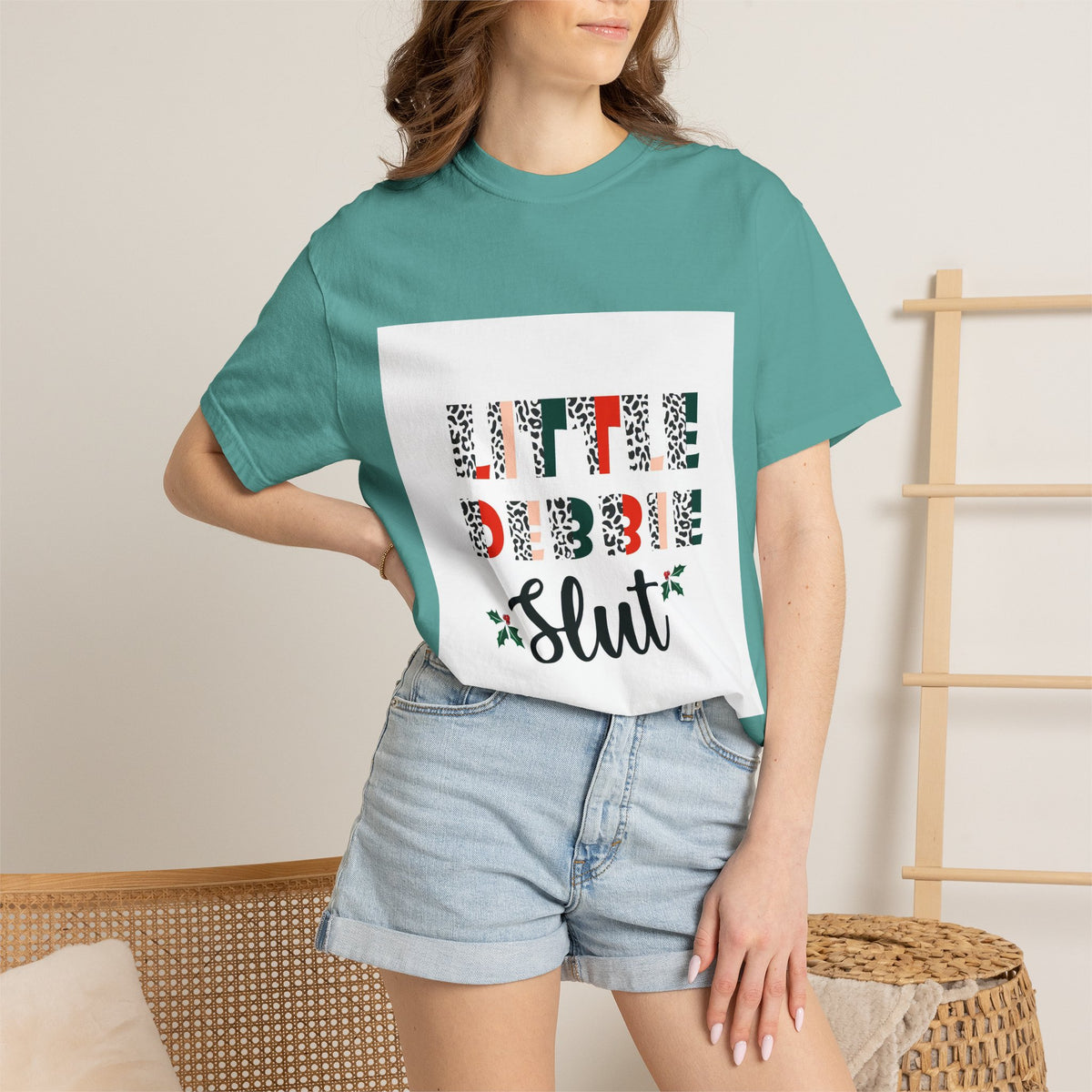 Funny Christmas Tee - 'Little Debbie Slut' Holiday Graphic T-Shirt