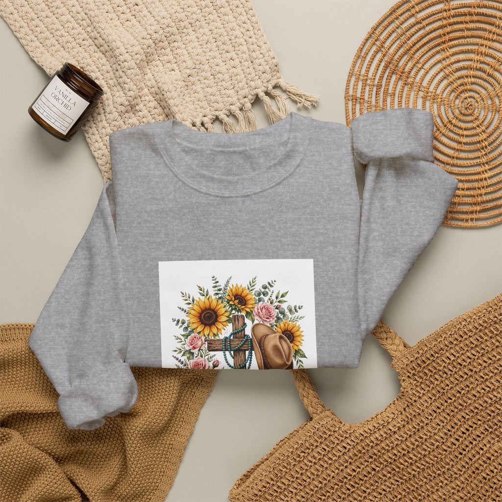 Faith Family Ranch Floral Sweatshirt