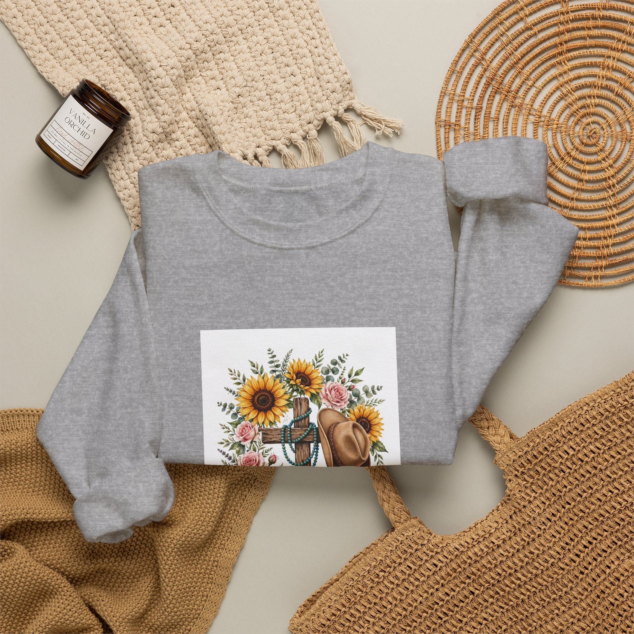 Faith Family Ranch Floral Sweatshirt