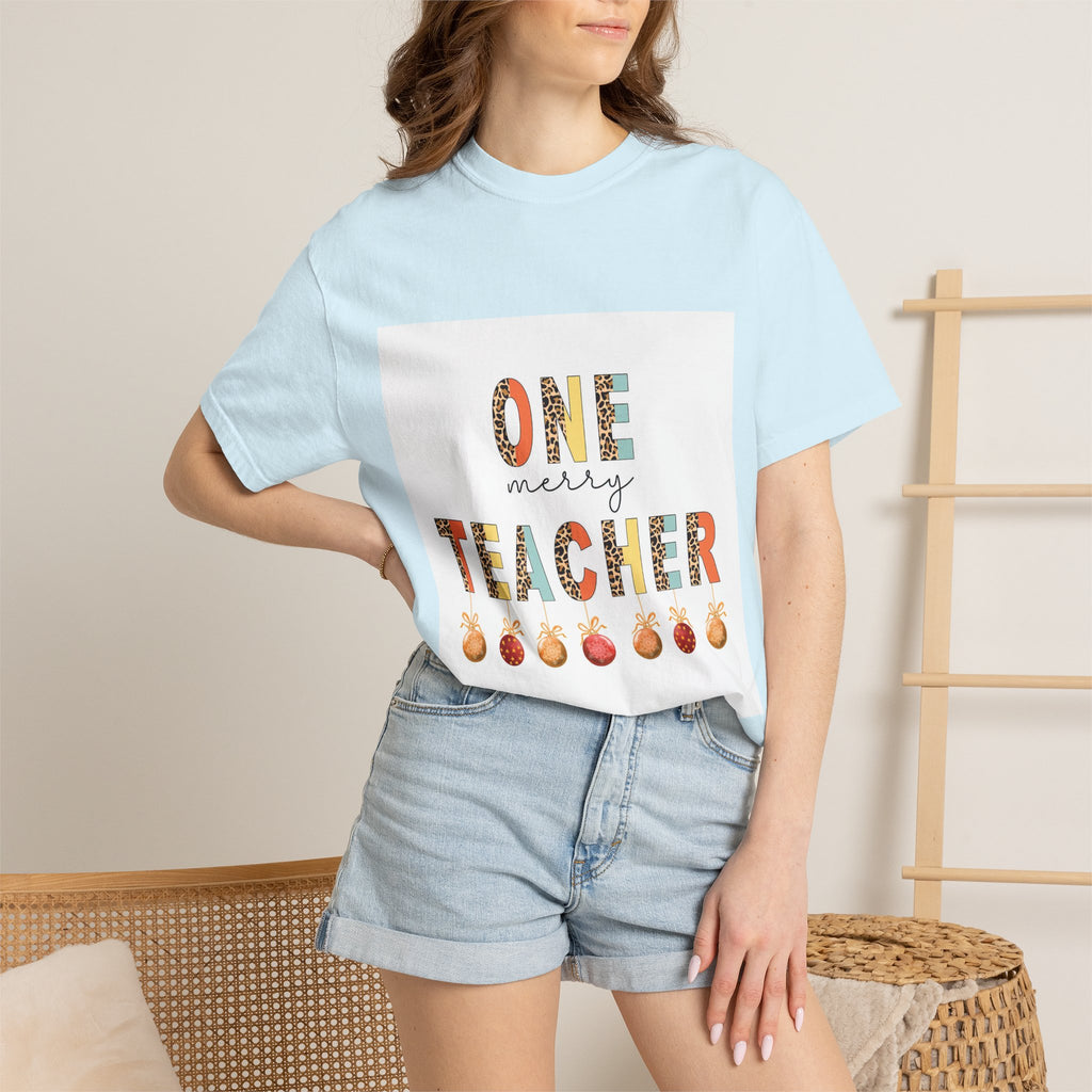 Teacher One More T-Shirt — 'One More Teacher' Cute Apple Design for Educators