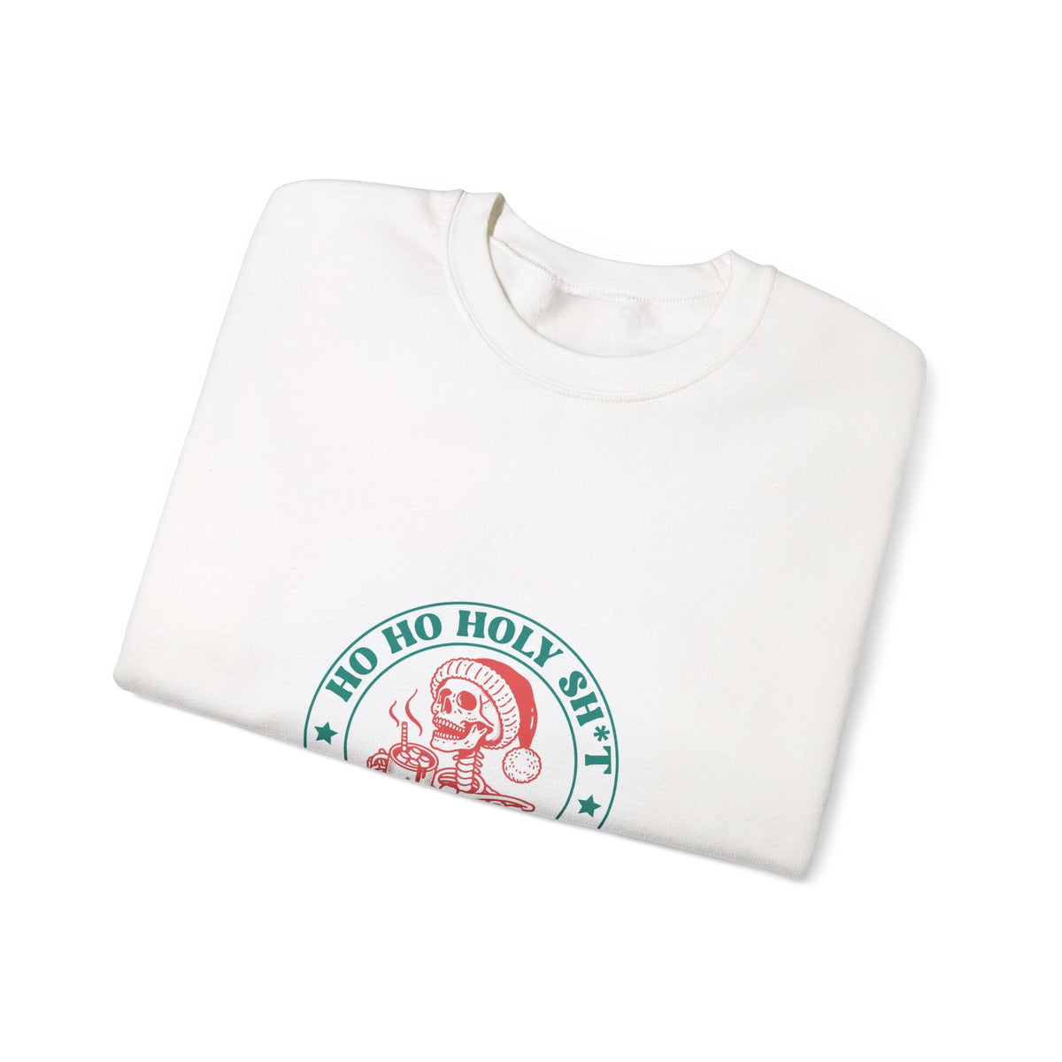 Crewneck Sweatshirt — “Ho Ho Holy Sh!t What a Year” Retro Santa Christmas Sweatshirt