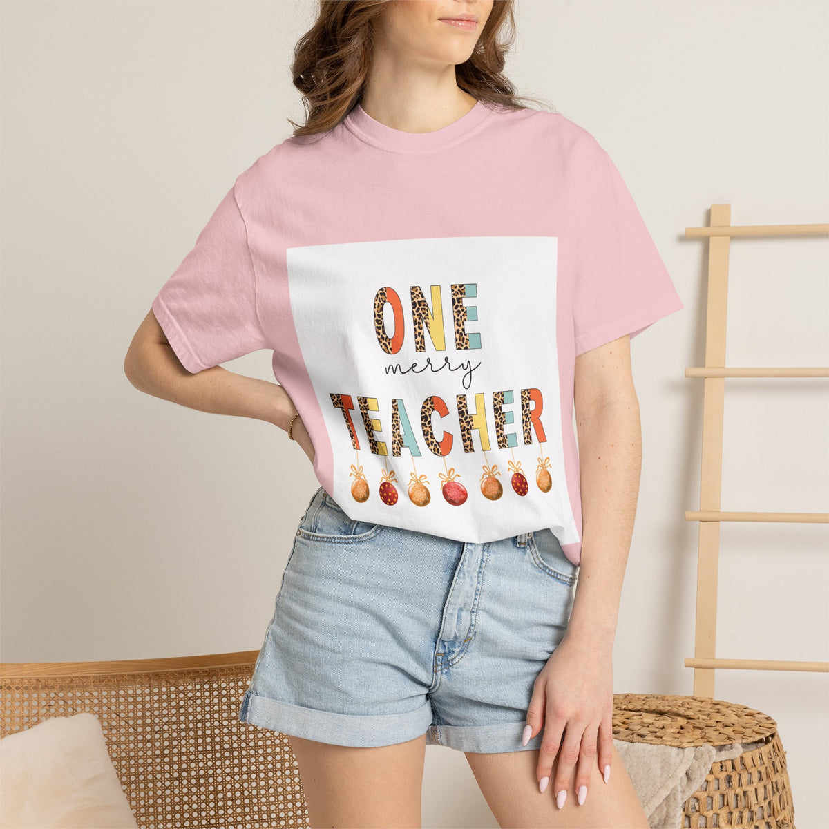 Teacher One More T-Shirt — 'One More Teacher' Cute Apple Design for Educators