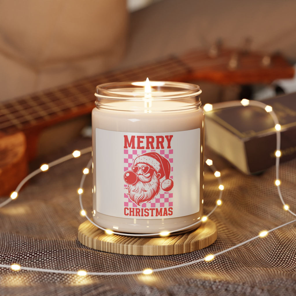 Merry Christmas Soy Candle — 9oz Scented Holiday Jar