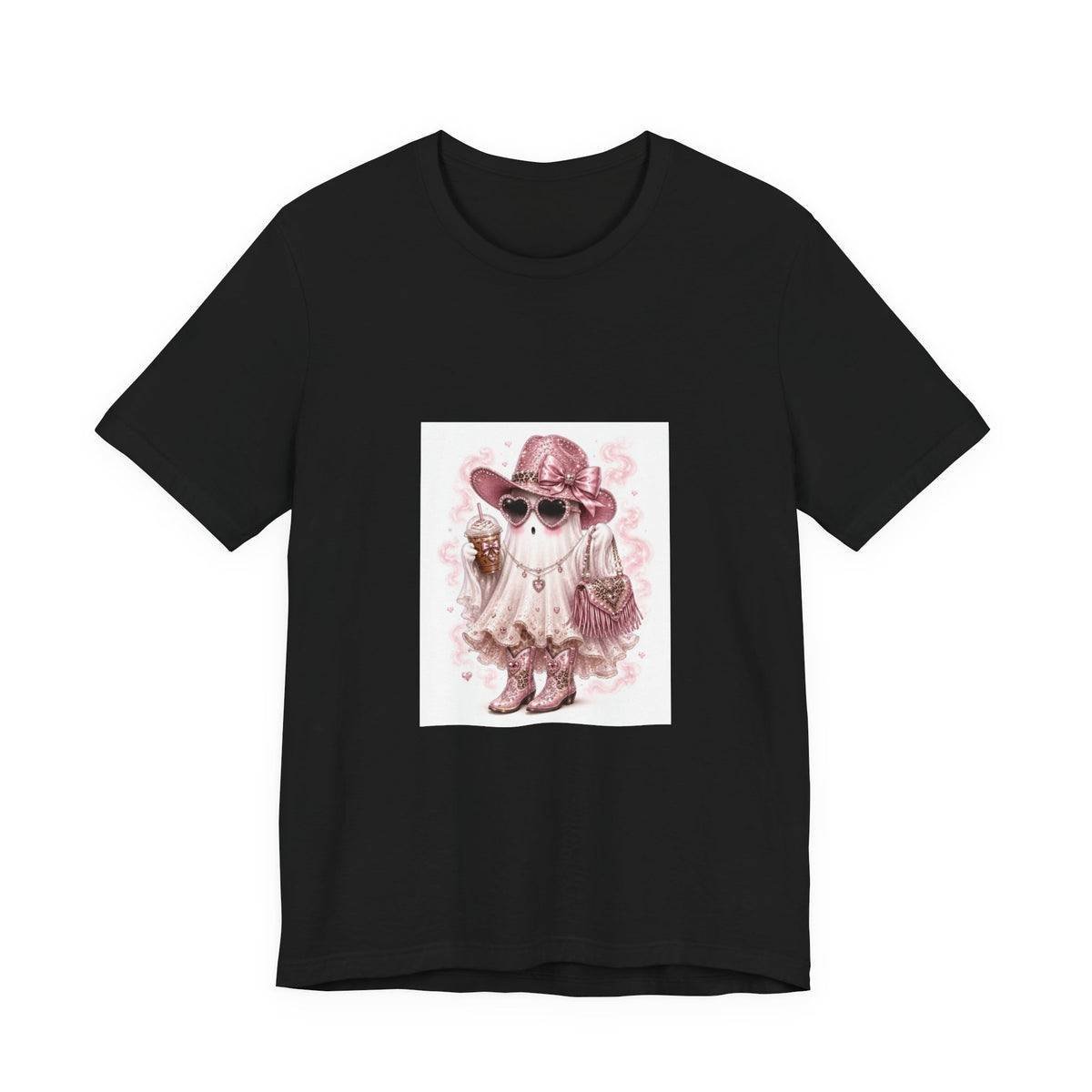 Cowgirl Ghost Tee — Cute Halloween Western Graphic T-Shirt