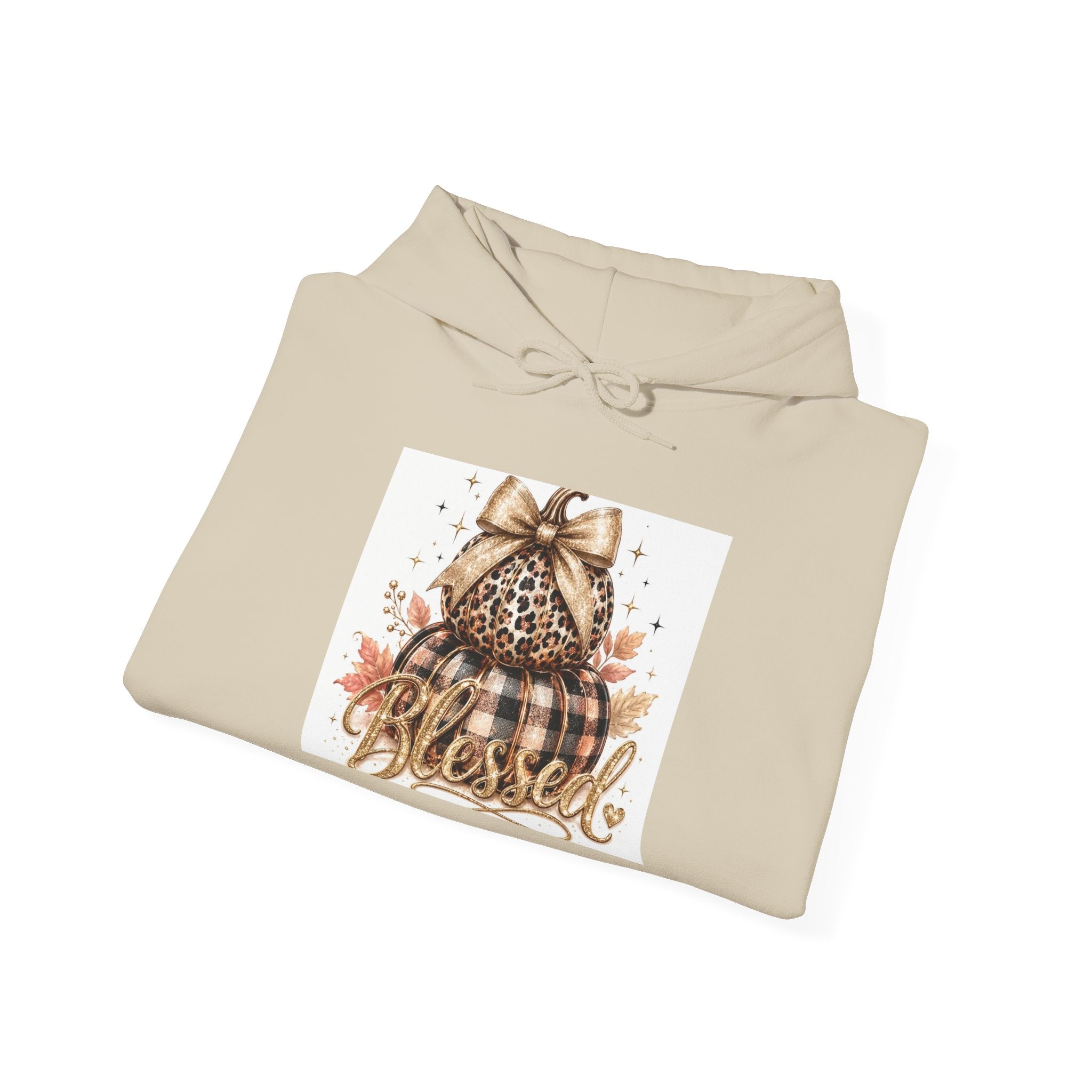 Blessed Pumpkin Hoodie - Fall Leopard Pumpkin Graphic Sweatshirt