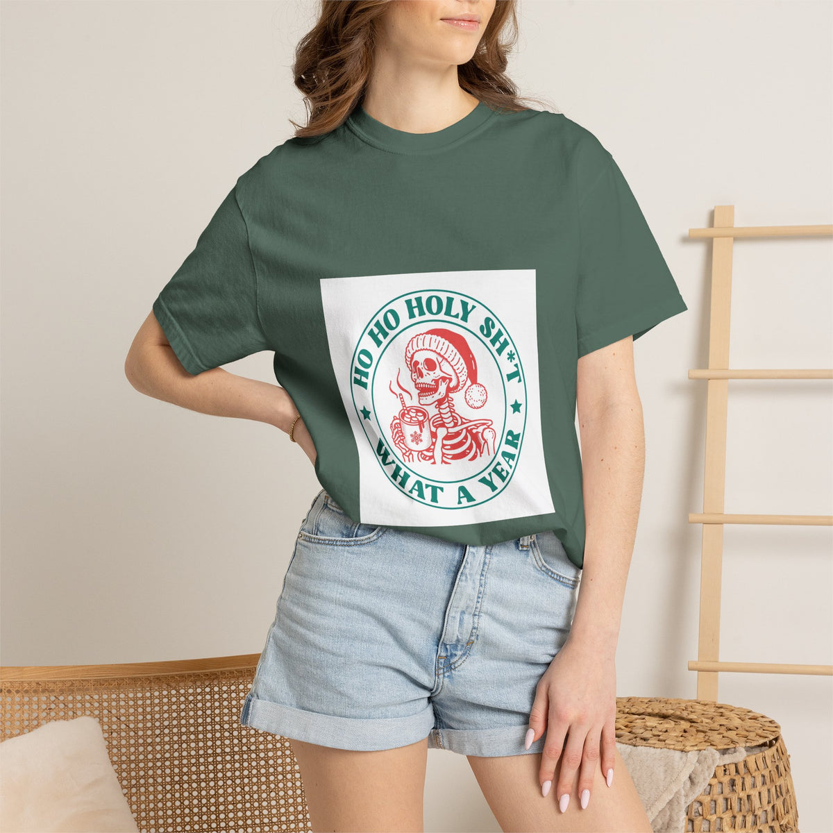T-Shirt — "Ho Ho Holy Sh*t What a Year" Vintage Santa Christmas Tee