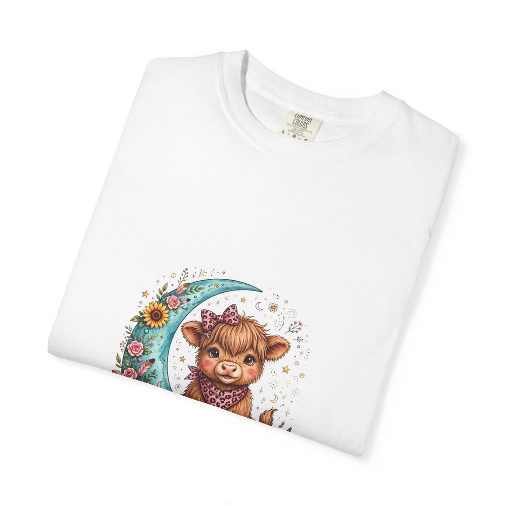 Cow Cute T-Shirt – "Love You to the Moon & to the Ranch" Graphic Tee
