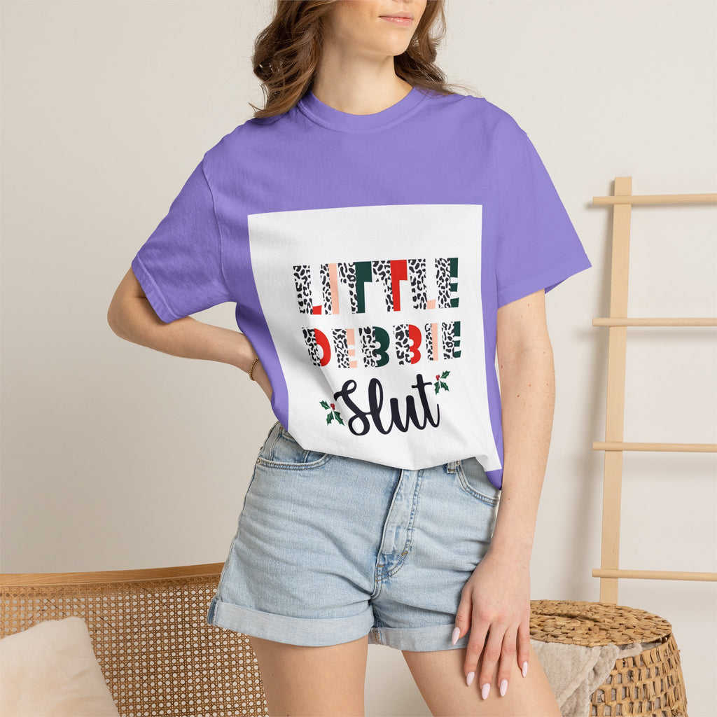Funny Christmas Tee - 'Little Debbie Slut' Holiday Graphic T-Shirt