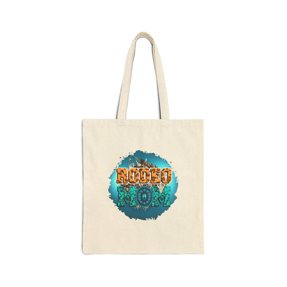 Rodeo Cowboy Canvas Tote — Western Festival Reusable Market Bag