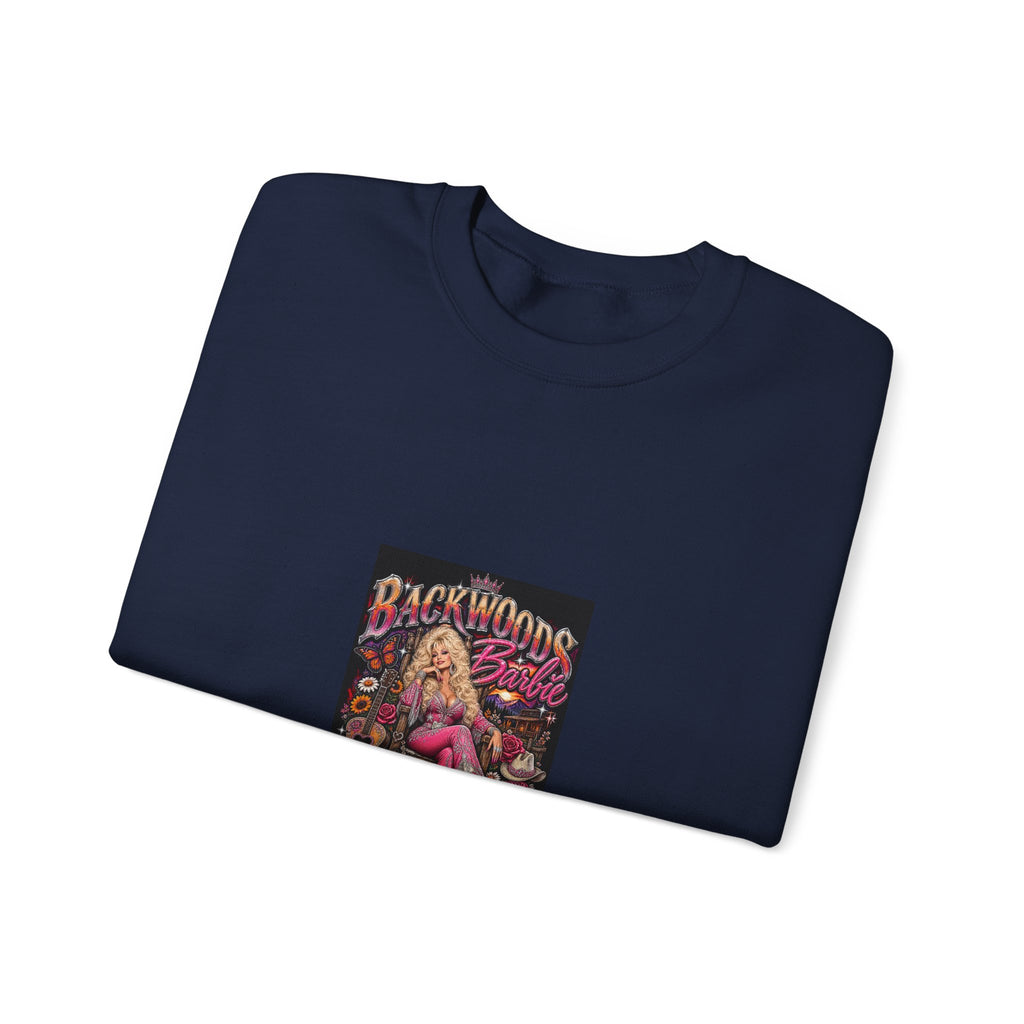 Backwoods Blonde Retro Pinup Crewneck Sweatshirt