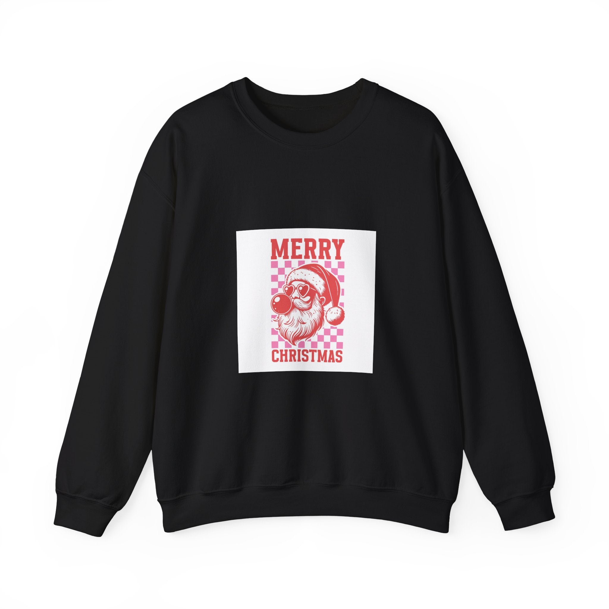 Christmas Santa Crewneck Sweatshirt – 'Merry Christmas' Retro Santa Design