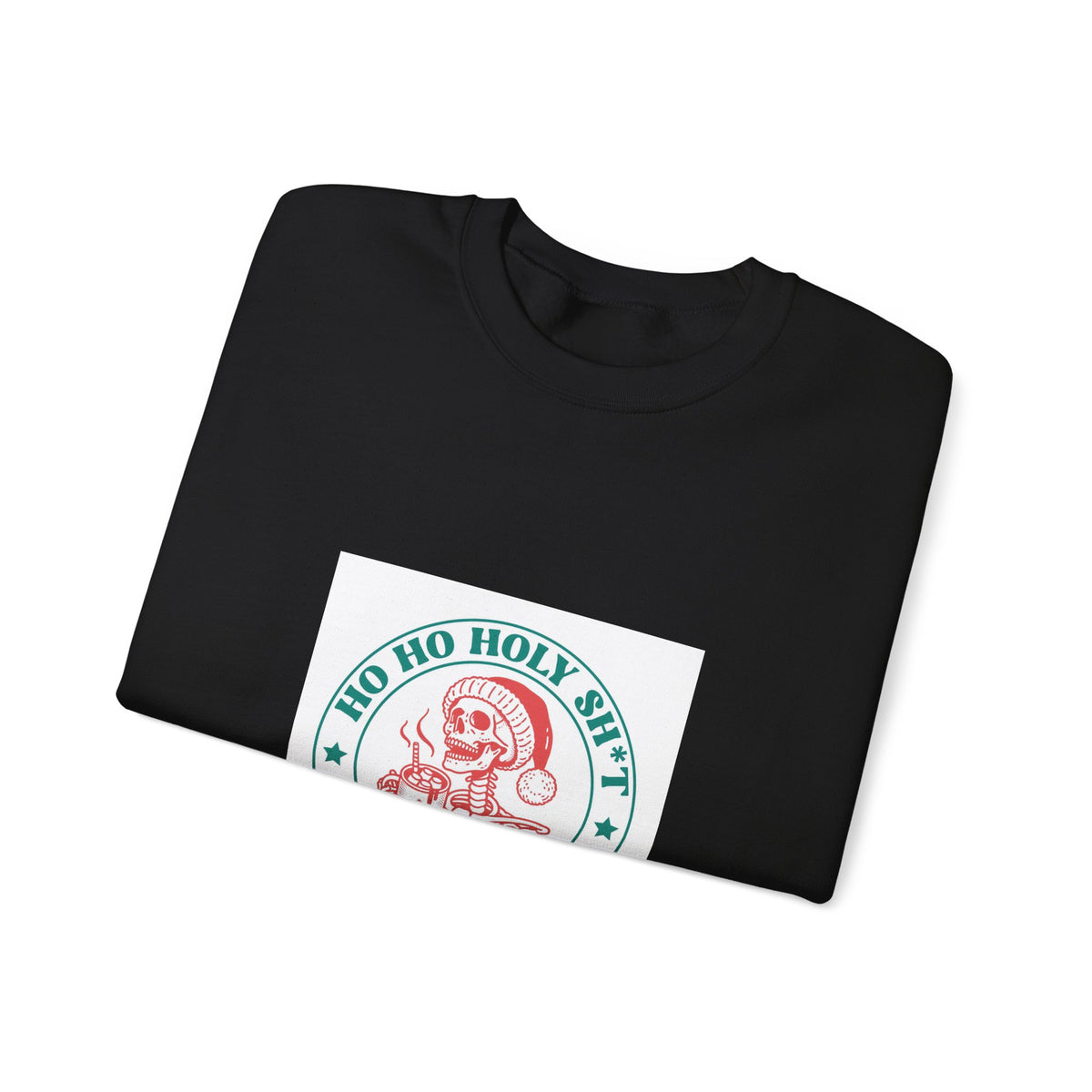 Crewneck Sweatshirt — “Ho Ho Holy Sh!t What a Year” Retro Santa Christmas Sweatshirt