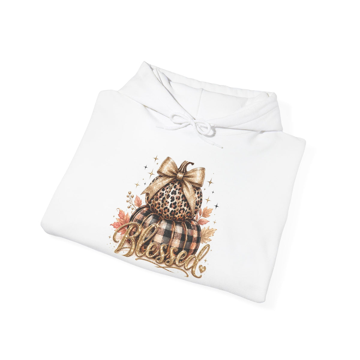 Blessed Pumpkin Hoodie - Fall Leopard Pumpkin Graphic Sweatshirt