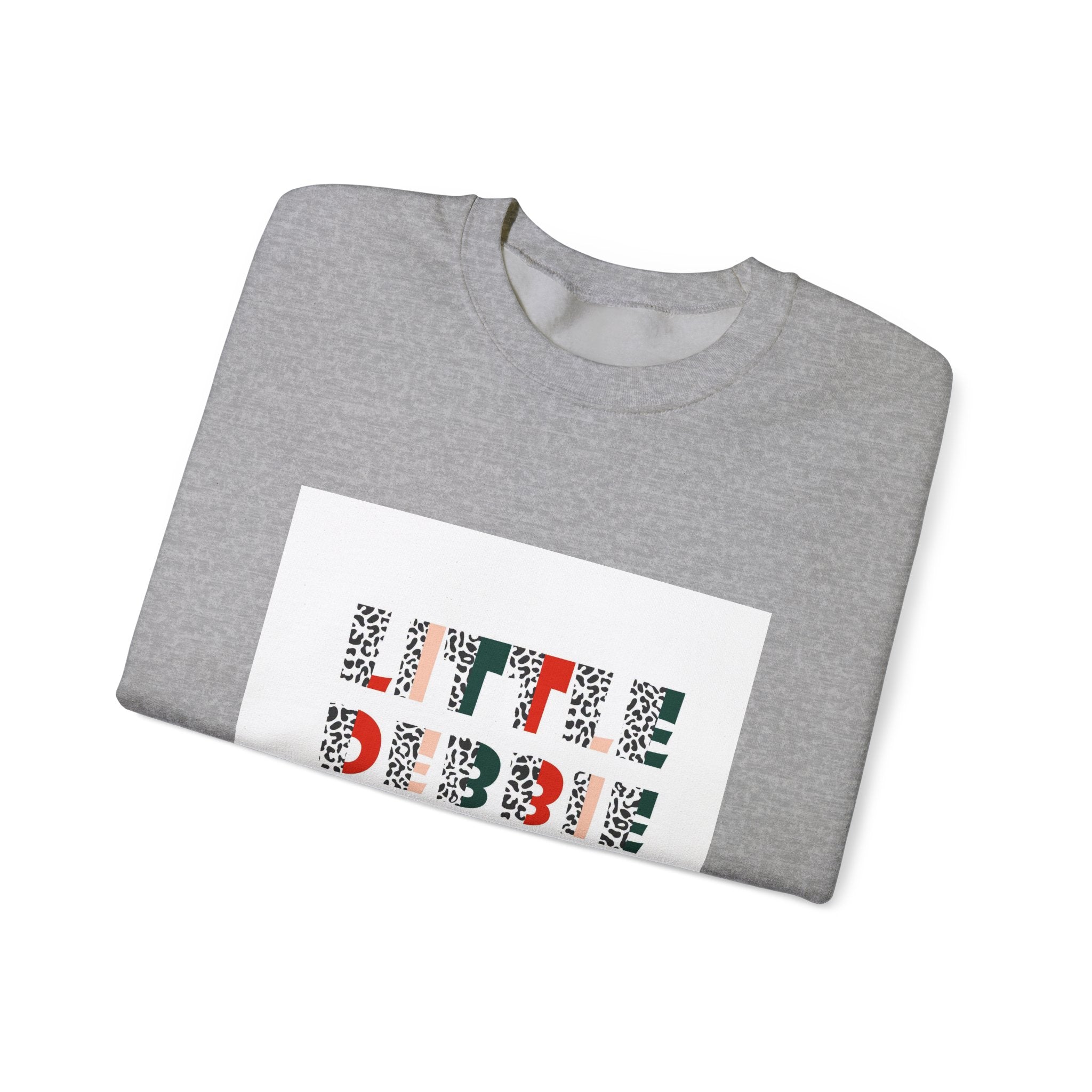 Crewneck Sweatshirt — “Little Debbie Slut” Floral Graphic Cozy Pullover