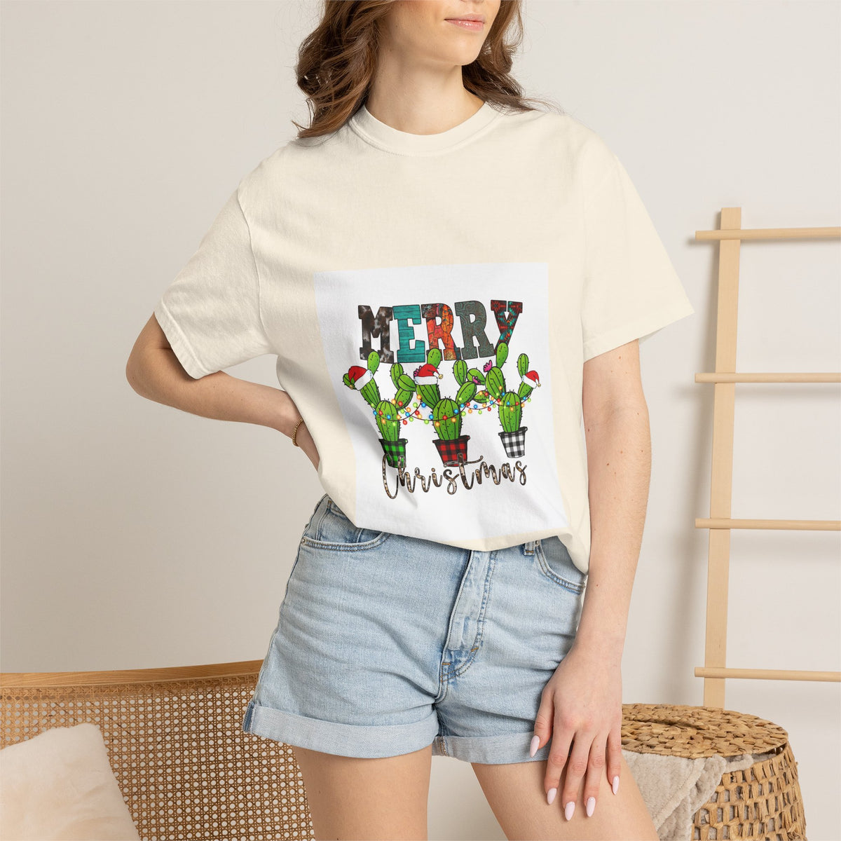 Merry Christmas Cactus T-Shirt