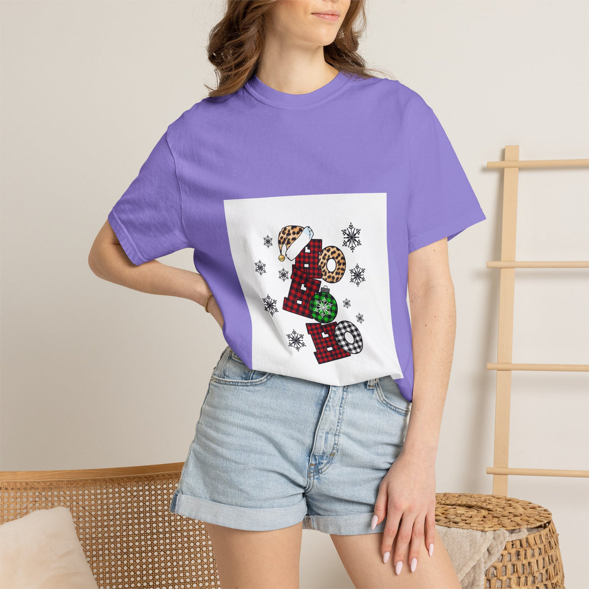 Holiday JOY Plaid Graphic T-Shirt