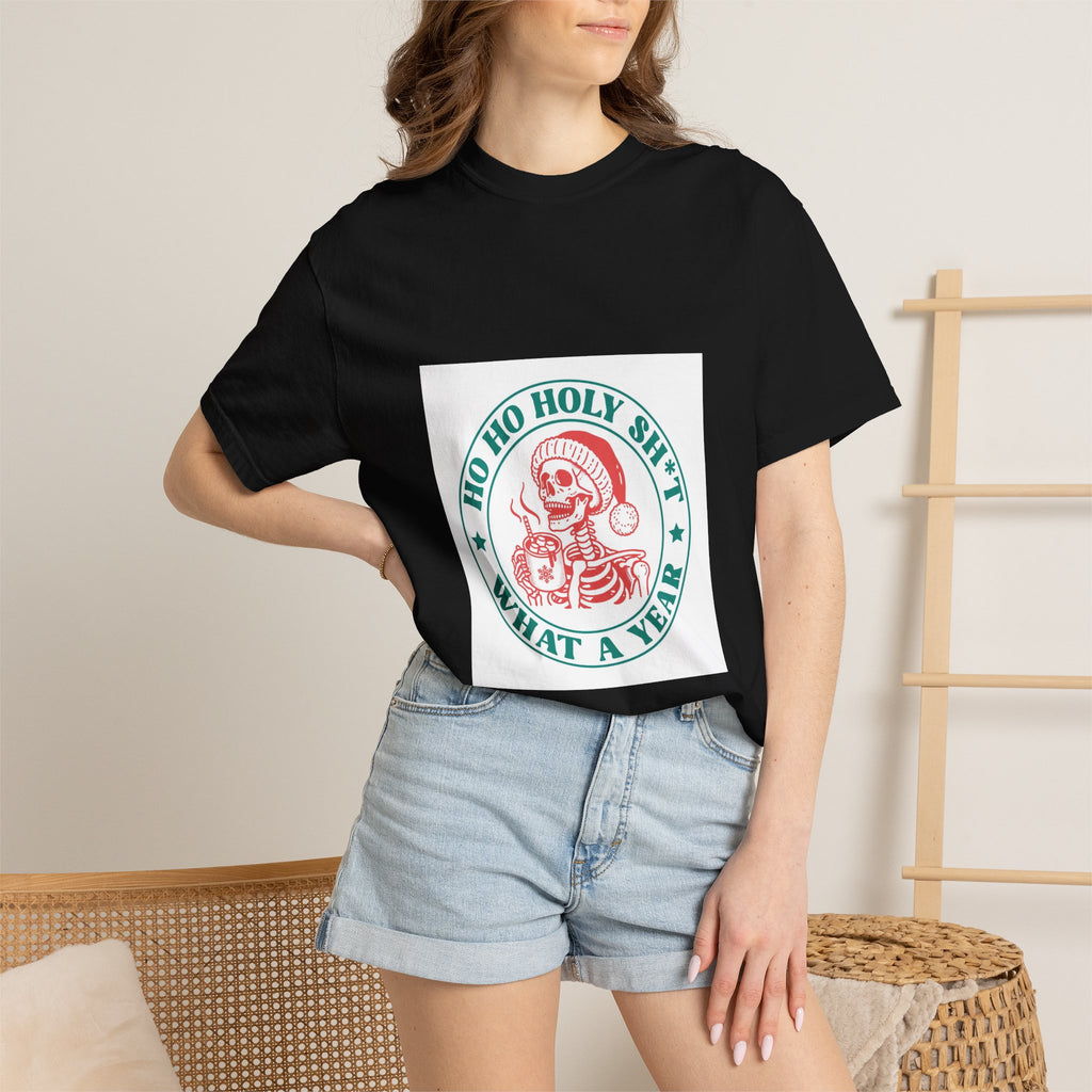 T-Shirt — "Ho Ho Holy Sh*t What a Year" Vintage Santa Christmas Tee