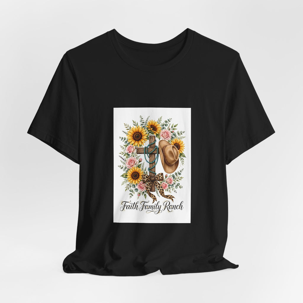 Faith Family Ranch Sunflower Western Tee