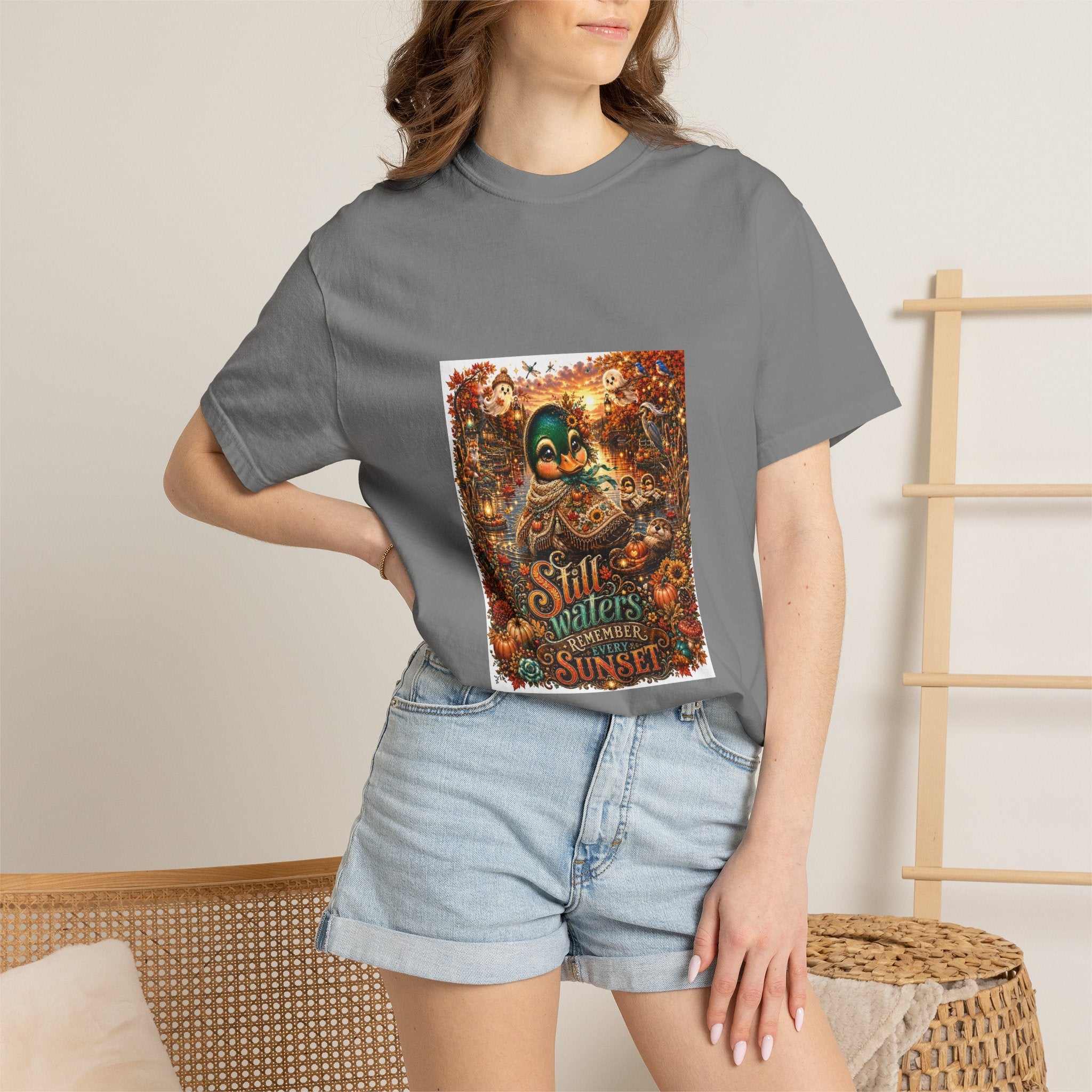 Skull Guitar Sunset T-Shirt — Still Waters Run Deep Vintage Rock Tee