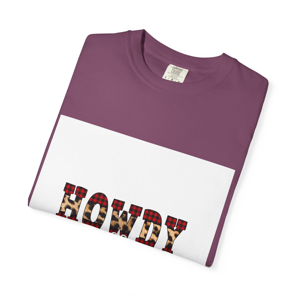 Howdy y'all T-Shirt — Plaid Western Graphic Tee