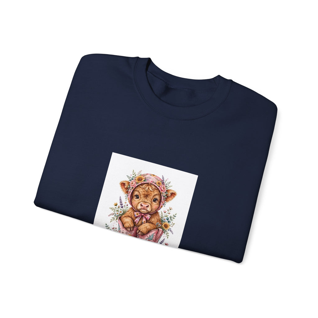 Bear Cub Valentine Sweatshirt - "Be Mine Little Valentine" Cute Teddy Graphic Crewneck