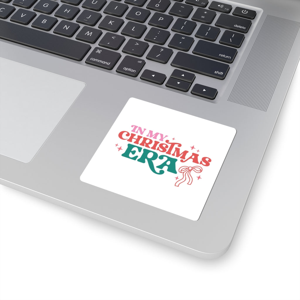 Kiss-Cut Sticker — "In My Christmas Era" Retro Holiday Decal
