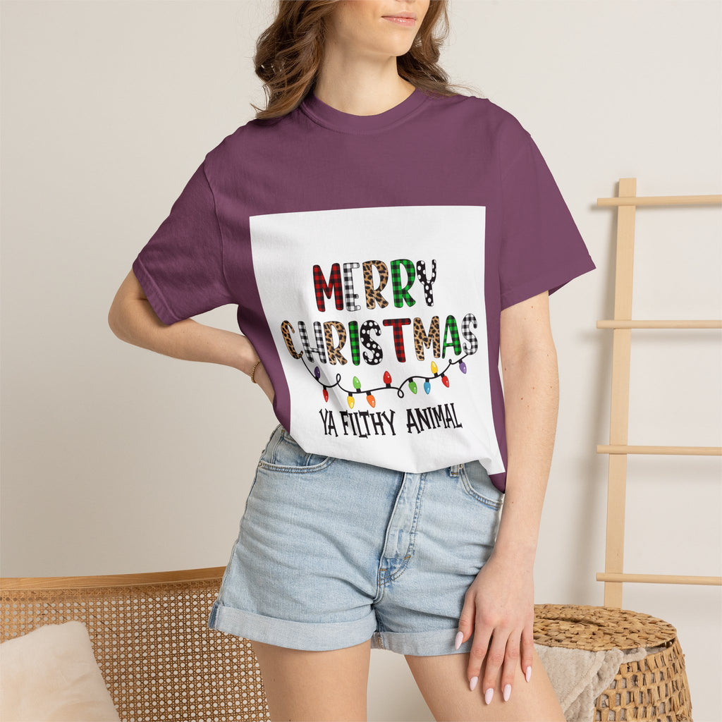 Merry Christmas Ya Filthy Animal T-Shirt — Funny Holiday Graphic Tee