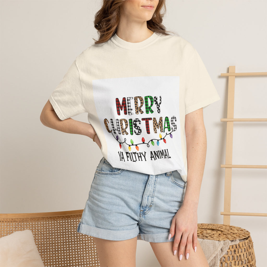 Merry Christmas Ya Filthy Animal T-Shirt — Funny Holiday Graphic Tee