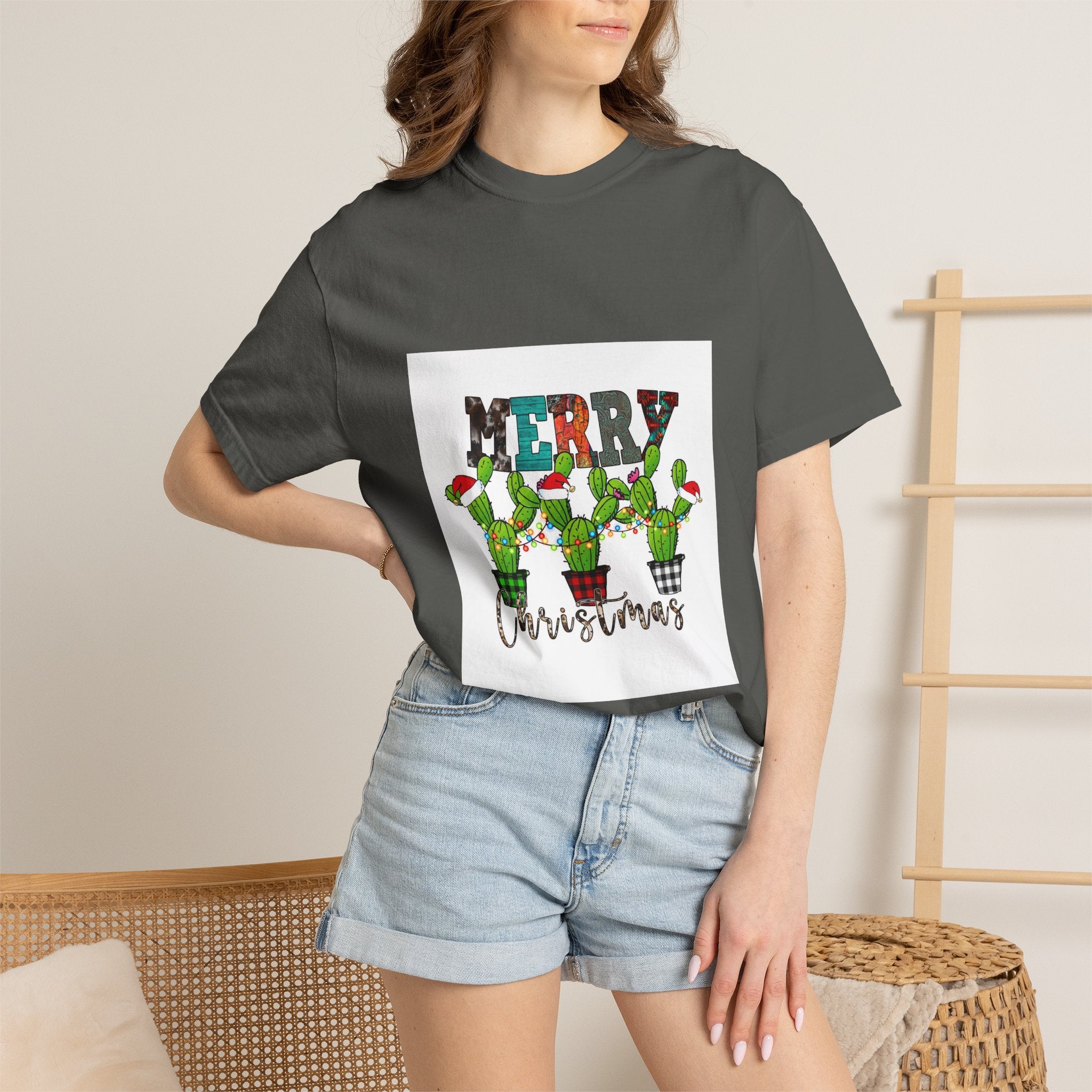 Merry Christmas Cactus T-Shirt
